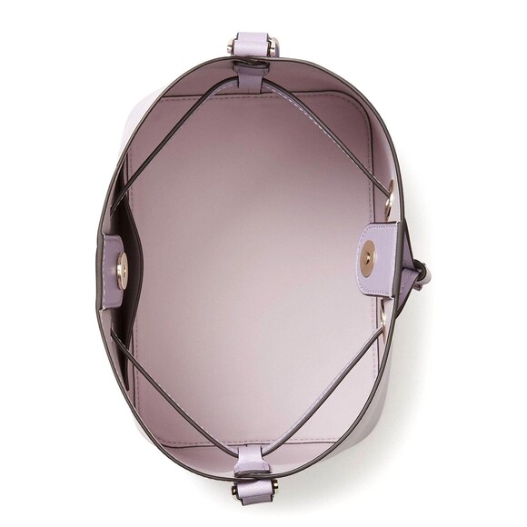 New Kate Spade Sadie Bucket Bag Leather Lilac Frost - Picture 3 of 4